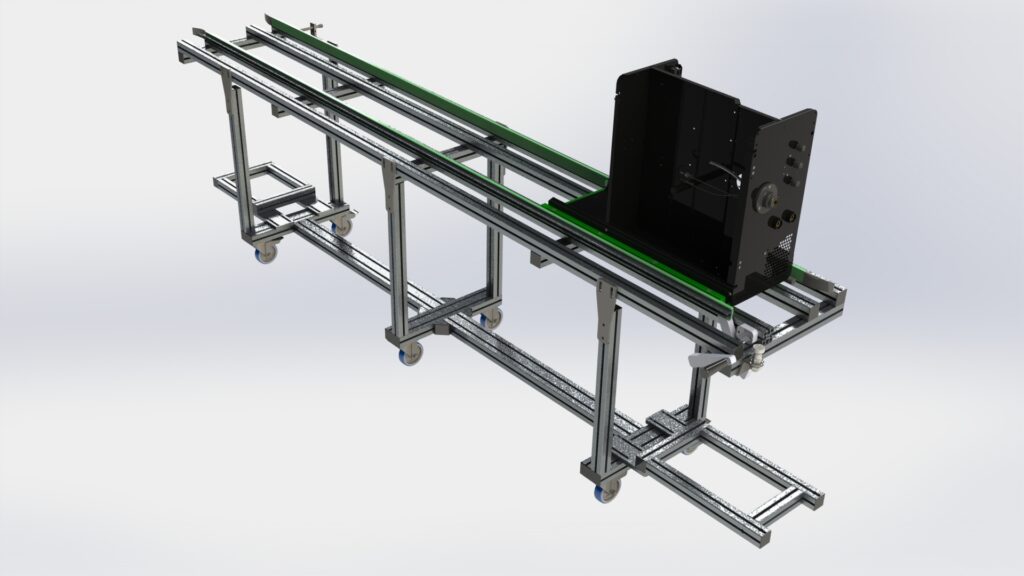 Dettaglio linea di montaggio: piano inclinato